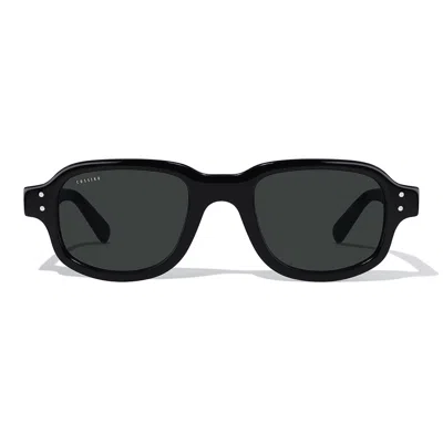 Cossino Women's Belize Tres Black Acetate Sunglasses