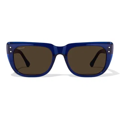Cossino Women's Blue Monaco Cheri Navy Acetate Sunglasses