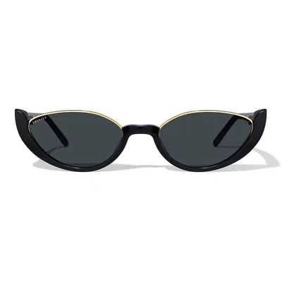 Cossino Women's Monaco Amor Black Cat Eye Sunglasses