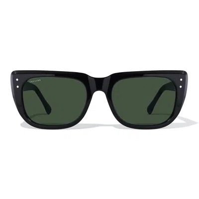 Cossino Women's Monaco Cheri Black Acetate Sunglasses