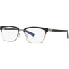 Costa 52mm Rectangle Optical Glasses In Black