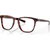 Costa 53mm Rectangle Optical Glasses In Brown