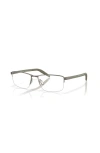 Costa 55mm Rectangle Optical Glasses In Metallic