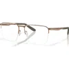 Costa 57mm Square Optical Glasses In Brown