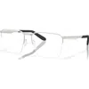 Costa 57mm Rectangle Optical Glasses In Metallic