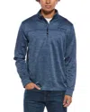 Costa Apparel Harbor 1/4-zip Fleece Pullover In Navy