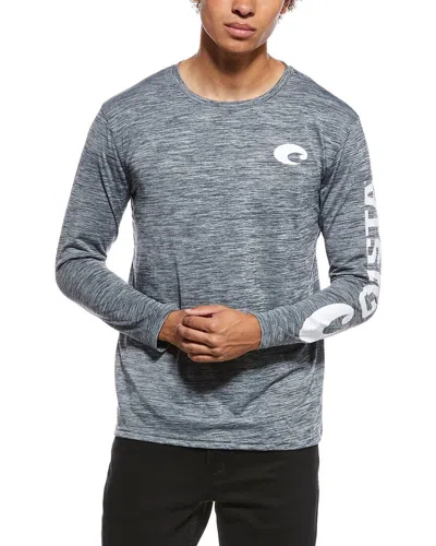 Costa Apparel Technical Crew Cationic Shirt In Gray
