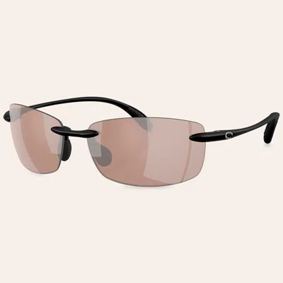 Costa Ballast Matte Black Crystal & Copper Silver Mirror Polarized Sunglasses
