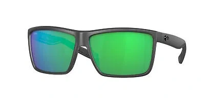 Pre-owned Costa Del Mar 06s 9016 Rinconcito 98 Matte Gray Green 901612 Sunglasses