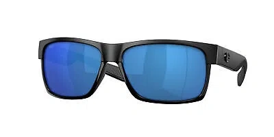 Pre-owned Costa Del Mar 06s 9026 Half Moon 155 Sh Black Mt Bl 902604 Sunglasses In Blue