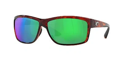 Pre-owned Costa Del Mar 06s 9048 Mag Bay 10 Tortoise Green Mirr 904803 Sunglasses