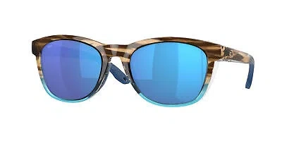 Pre-owned Costa Del Mar 06s 9108 Aleta Wahoo Blue Mirror 580g 910801 Sunglasses