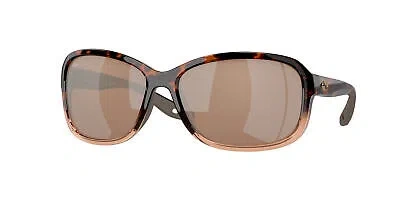 Pre-owned Costa Del Mar 06s 9114 Seadrift Shiny Tortoise Fade C 911403 Sunglasses In Silver