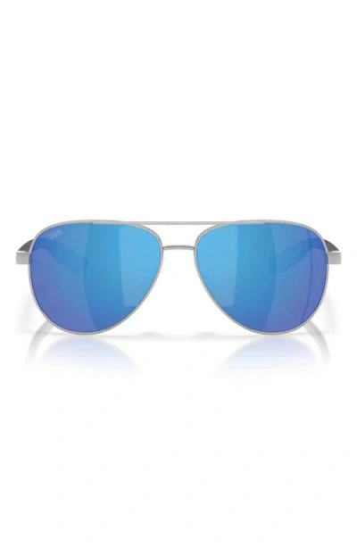 Costa Del Mar 57mm Polarized Pilot Sunglasses In Blue