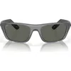 Costa Del Mar 57mm Polarized Rectangular Sunglasses