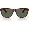 Costa Del Mar 57mm Polarized Rectangular Sunglasses In Tortoise/gray 580g
