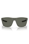 Costa Del Mar 62mm Polarized Square Sunglasses In Black