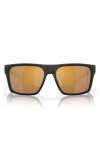 Costa Del Mar 57mm Polarized Square Sunglasses In Black