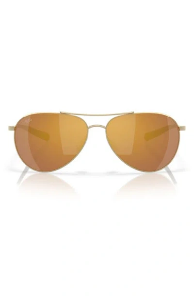 Costa Del Mar 58mm Piper Polarized Pilot Sunglasses In Brown
