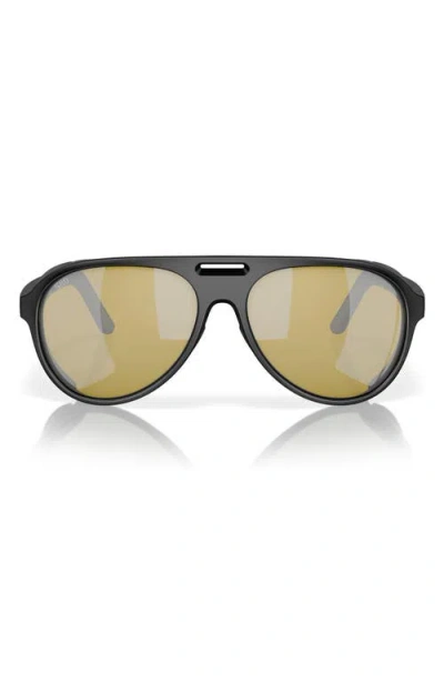 Costa Del Mar 59mm Polarized Pilot Sunglasses In Black/sunrise Silver