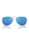 Costa Del Mar 59mm Polarized Pilot Sunglasses In Hull White/blue Mirror