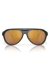 Costa Del Mar 59mm Polarized Pilot Sunglasses In Matte Black/gold Mirror