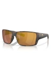 Costa Del Mar 63mm Mirrored Polarized Oversize Square Sunglasses
