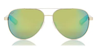 Costa Del Mar 6s4002 Peli Polarized 400202 Men's Sunglasses Gold Size 57 In Multi