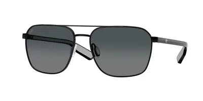 Costa Del Mar 6s4003 Wader Polarized 400325 Occhiali Da Sole Neri Per Uomo In Black