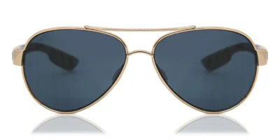 Costa Del Mar 6s4006 Loreto Polarized 400604 Occhiali Da Sole Oro Per Uomo In Gold