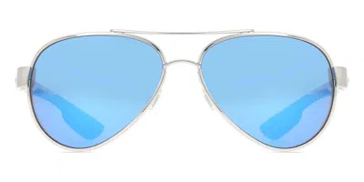 Costa Del Mar 6s4006 Loreto Polarized 400605 Occhiali Da Sole Argentati Per Uomo In Silver