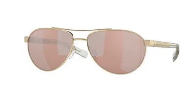 Costa Del Mar 6s4007 Fernandina Polarized 400709 Men's Sunglasses Gold Size 57