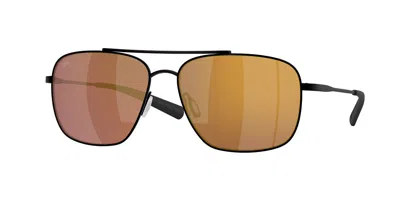 Costa Del Mar 6s6002 Canaveral Polarized 600224 Occhiali Da Sole Neri Per Uomo In Brown
