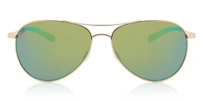 Costa Del Mar 6s6003 Piper Polarized Pip 126 Ogmp Men's Sunglasses Gold Size 57