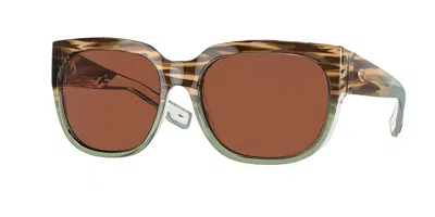 Costa Del Mar 6s9004 Waterwoman 2 Polarized 900407 Women's Sunglasses Brown Size 58