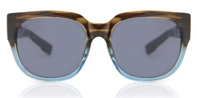 Costa Del Mar 6s9004 Waterwoman 2 Polarized 900413 Women's Sunglasses Blue Size 58 In Brown