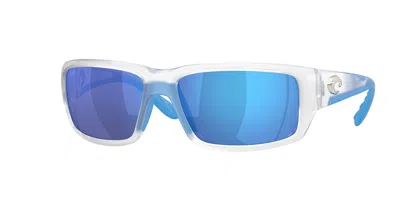 Costa Del Mar 6s9006 Fantail Polarized 900679 Men's Sunglasses White Size 59 In Blue