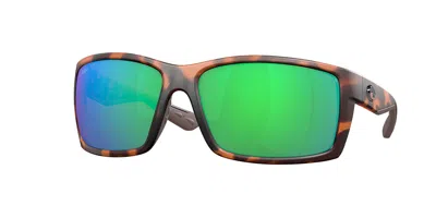 Costa Del Mar 6s9007 Reefton Polarized 900711 Occhiali Da Sole Tartarugatishell Per Uomo In Green