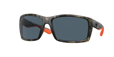 Costa Del Mar 6s9007 Reefton Polarized 900747 Men's Sunglasses Brown Size 64 In Black