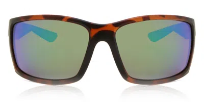 Costa Del Mar 6s9007 Reefton Polarized Rft 66 Ogmglp Men's Sunglasses Tortoiseshell Size 63 In Brown