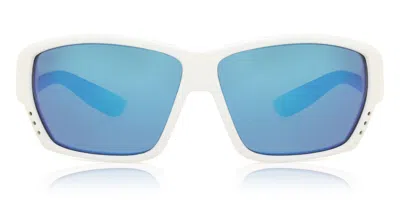 Costa Del Mar 6s9009 Tuna Alley Polarized Ta 25 Obmglp Men's Sunglasses White Size 61 In Gray