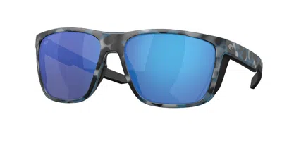 Costa Del Mar 6s9012 Ferg Xl Polarized 901217 Occhiali Da Sole Tartarugatishell Per Uomo In Blue