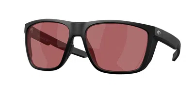 Costa Del Mar 6s9012 Ferg Xl Polarized 901218 Occhiali Da Sole Neri Per Uomo In Burgundy
