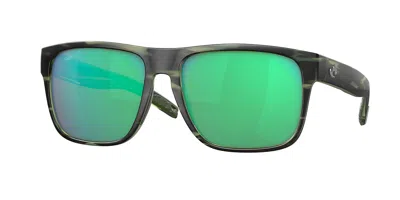 Costa Del Mar 6s9013 Spearo Xl Polarized 901307 Occhiali Da Sole Verdi Per Uomo In Black