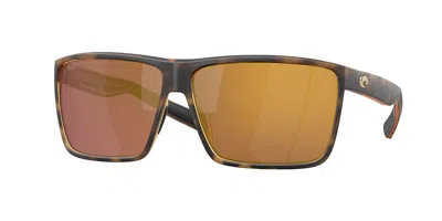 Costa Del Mar 6s9018 Rincon Polarized 901842 Men's Sunglasses Tortoiseshell Size 63 In Brown