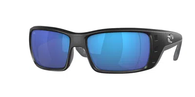 Costa Del Mar 6s9022 Permit Polarized 902219 Men's Sunglasses Black Size 62 In Blue