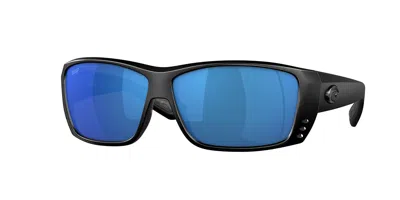 Costa Del Mar 6s9024 Cat Cay Polarized 902405 Occhiali Da Sole Neri Per Uomo In Blue