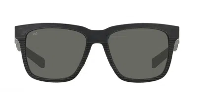 Costa Del Mar 6s9029 Pescador Polarized 902906 Men's Sunglasses Grey Size 55 In Black