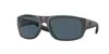 Costa Del Mar Clipperton 58mm Polarized Rectangular Sunglasses In Gray