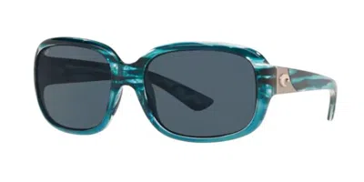 Costa Del Mar 6s9041 Gannet Polarized 904109 Women's Sunglasses Blue Size 58 In Gray